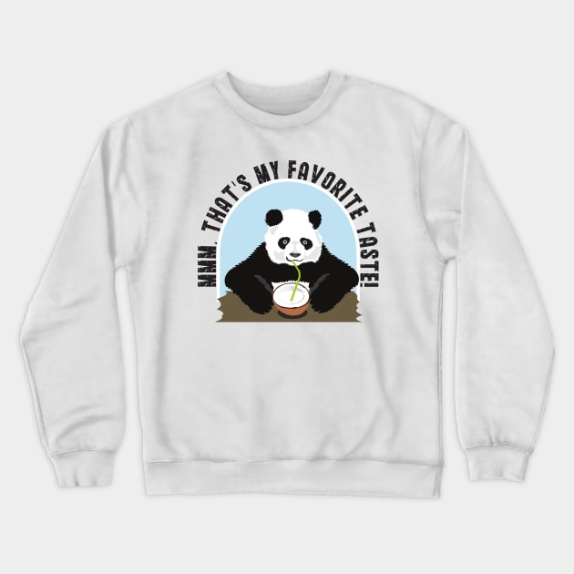 Panda mmm Crewneck Sweatshirt by mypointink